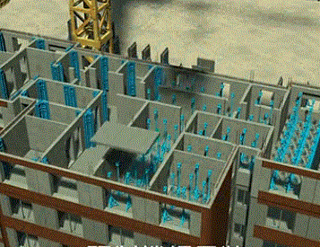 預(yù)制樓板吊裝.gif